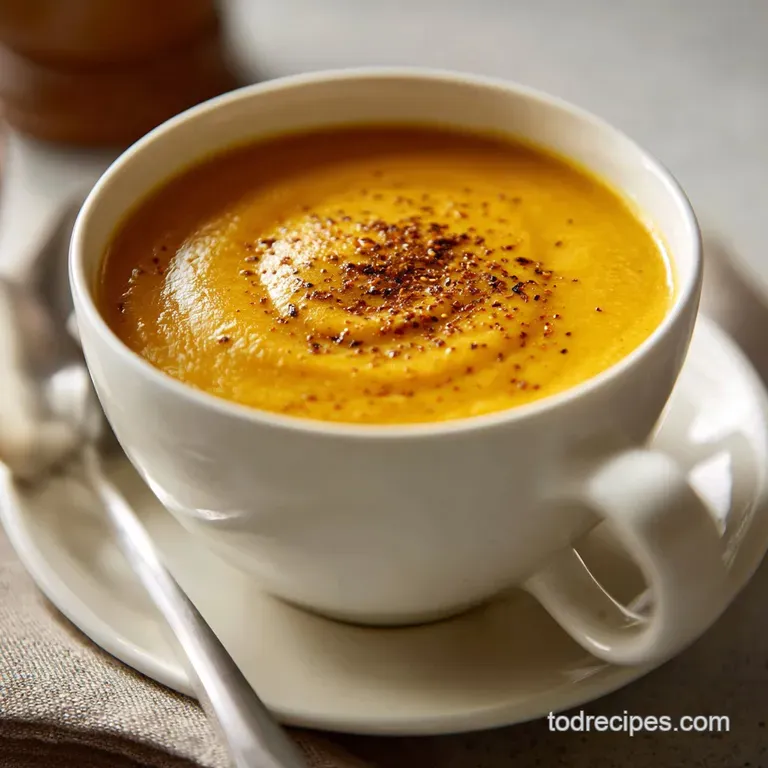 Roasted Pumpkin Soup Recipe with Apple