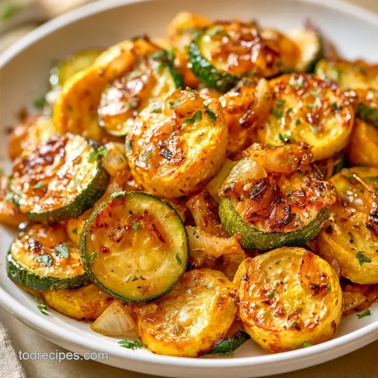 Crispy Oven Roasted Zucchini and Squash