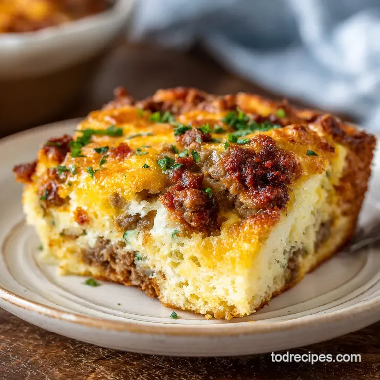 Sausage Egg Casserole: Custard Perfection