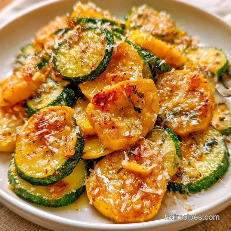 Sauteed Zucchini and Yellow Squash with Garlic