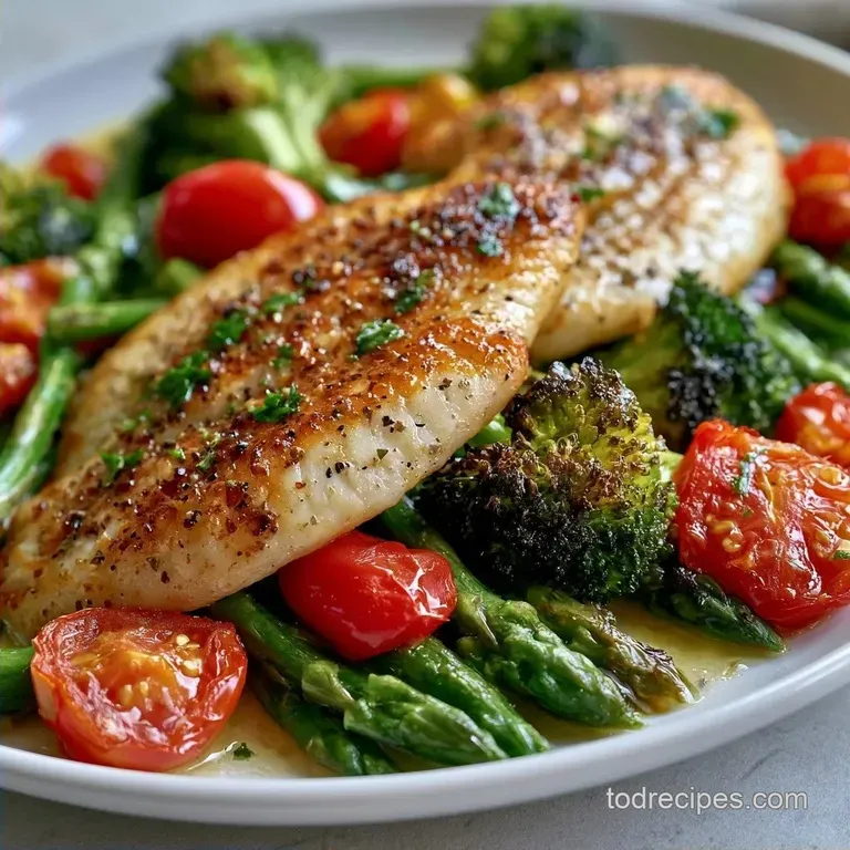 Healthy Sheet Pan Tilapia and Veggies