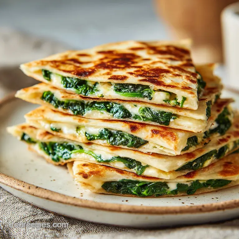 Spinach Feta Quesadillas: Crispy & Bright