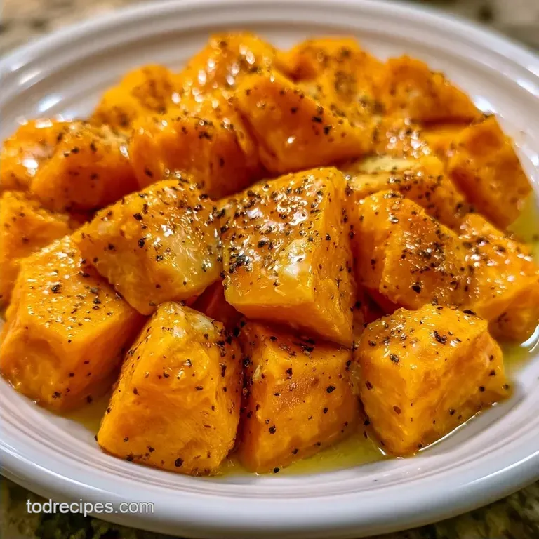 Steamed Sweet Potato Chunks: Healthy and Tender
