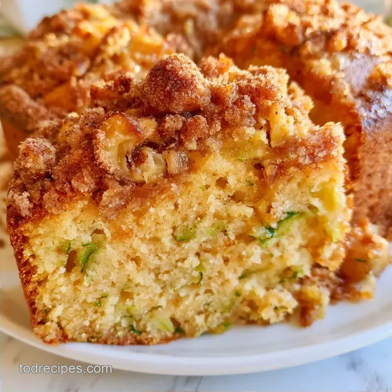 Zucchini Coffee Cake with Cinnamon Streusel