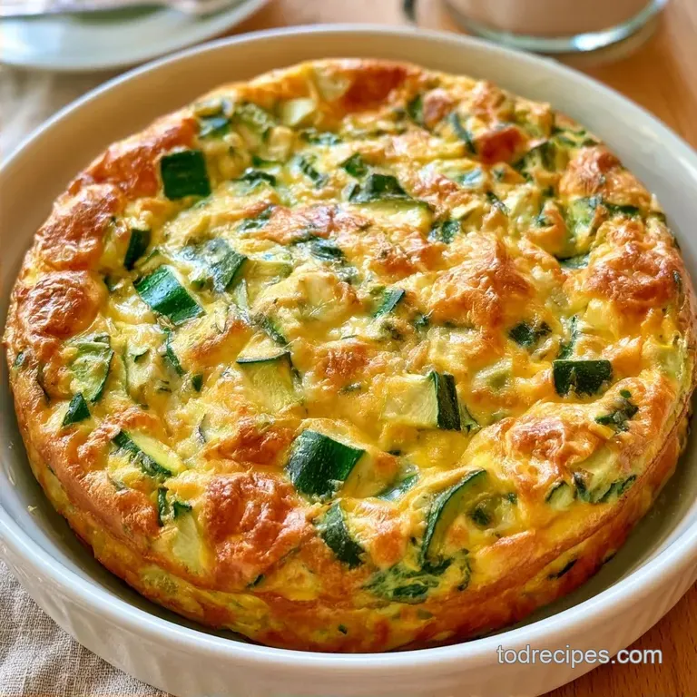 Golden Oven Baked Zucchini Frittata