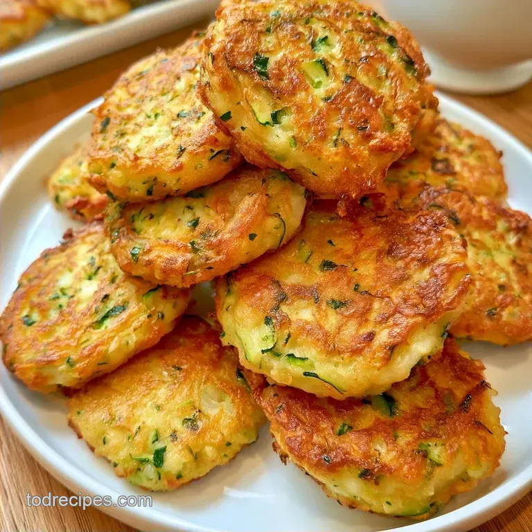 Golden Zucchini Potato Fritters